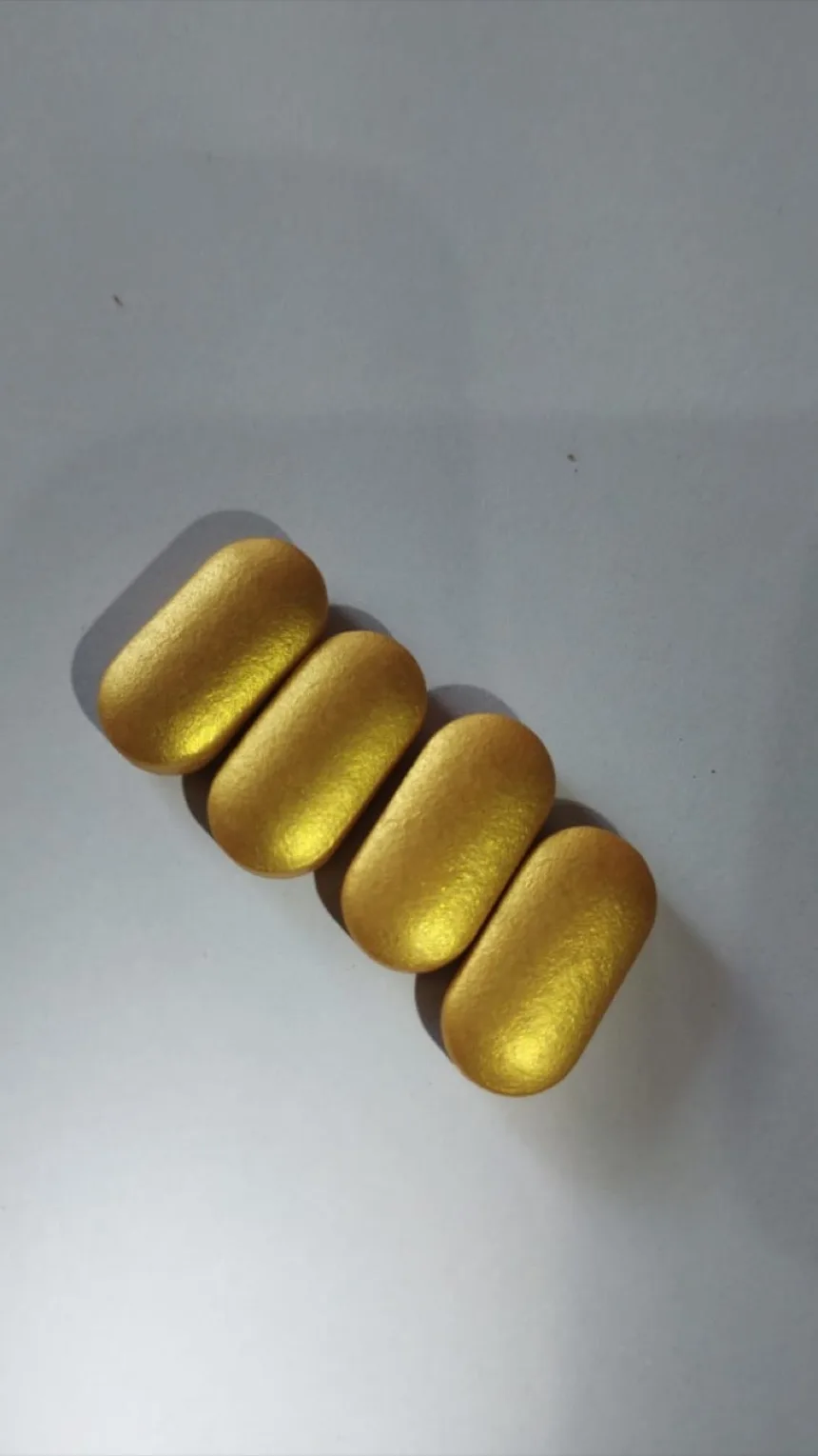 Tablets finished with an Rglax Coat metallic and pearl grade