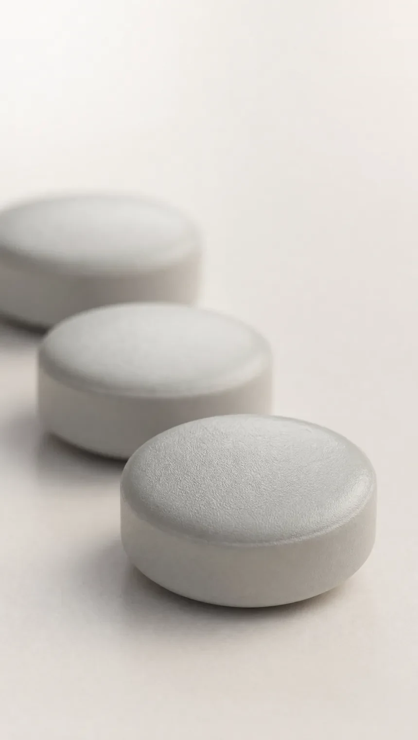 Tablets finished with AC-8